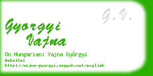 gyorgyi vajna business card